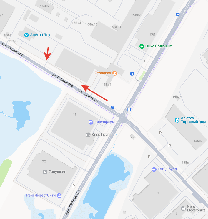 Аксвил - Металлобаза в Минске, Шабаны на карте - Селицкого, 15В корпус 1, офис 20