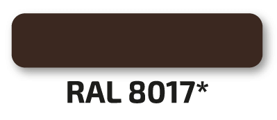 Профнастил / металлопрофиль для забора / кровли – цвет - RAL8017 (шоколадно-коричневый)