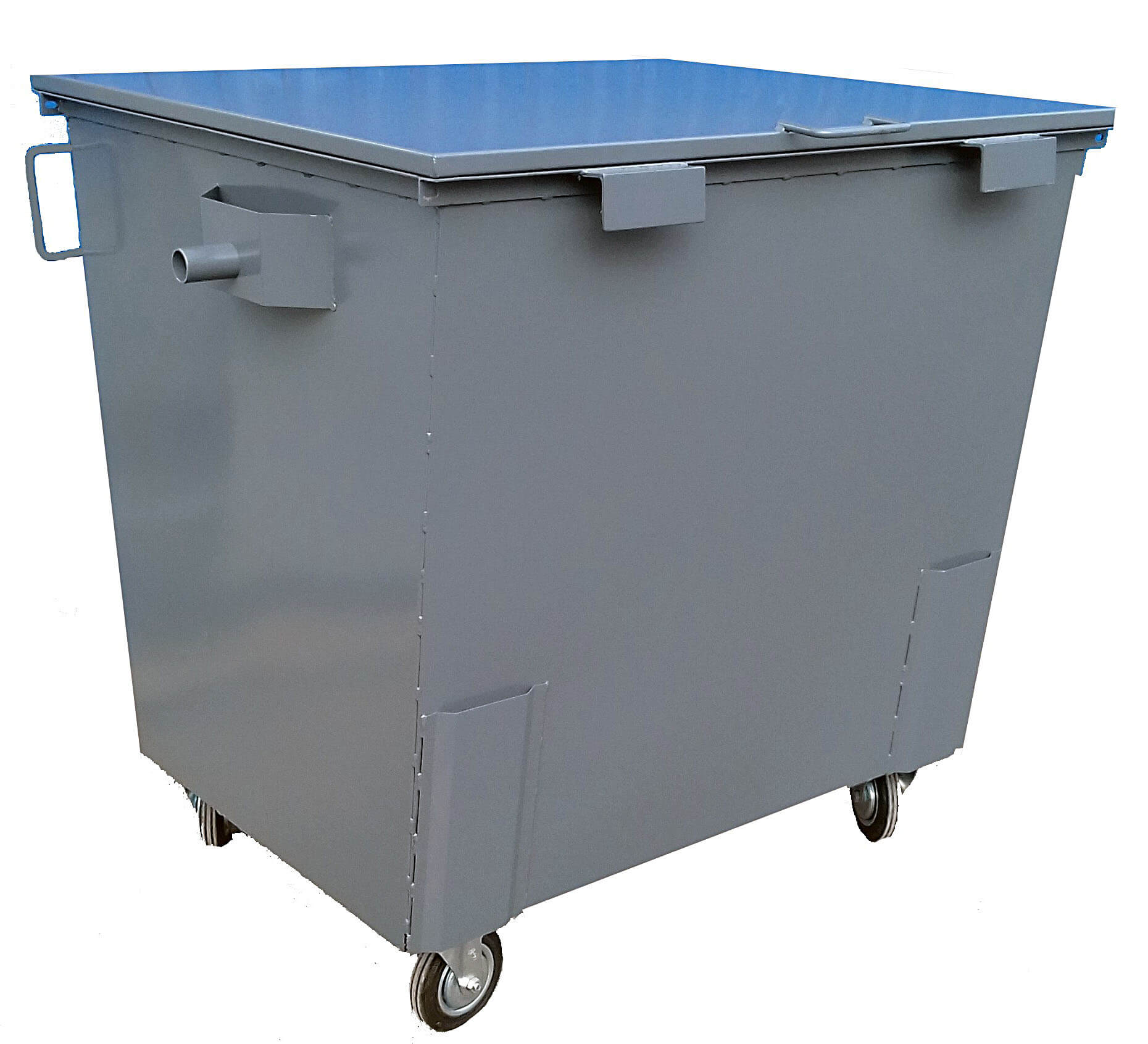 Металлические закрытые контейнеры для сбора отходов с колесами
