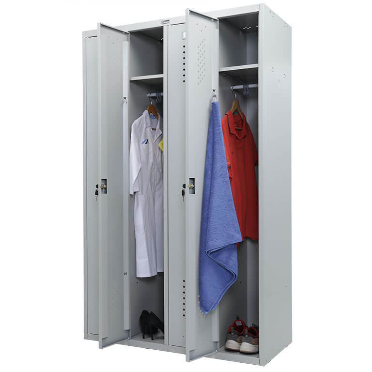 Металлический шкаф для одежды и вещей