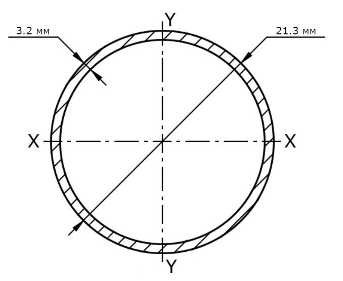 Труба ВГП 15х3.2 мм схема, чертеж, размеры