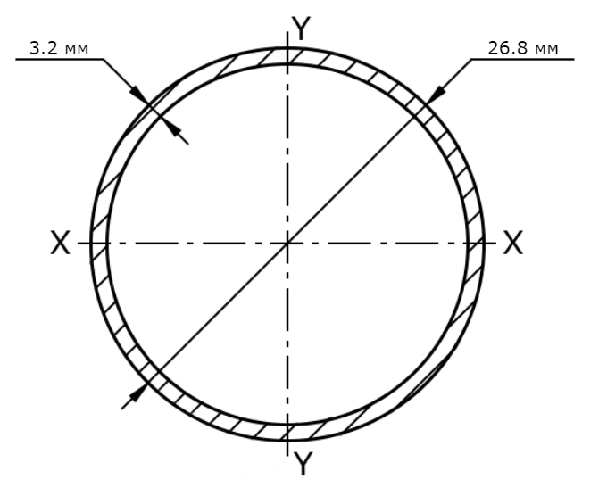 Труба ВГП 20х3.2 мм схема, чертеж, размеры