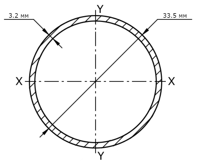 Труба ВГП 25х3.2 мм схема, чертеж, размеры