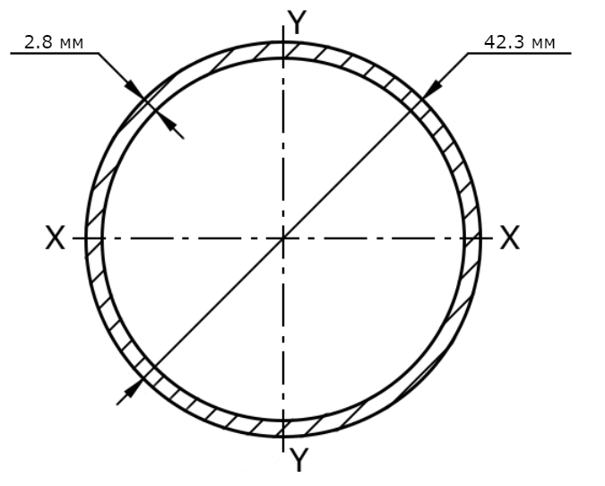 Труба ВГП 32х2.8 мм схема, чертеж, размеры