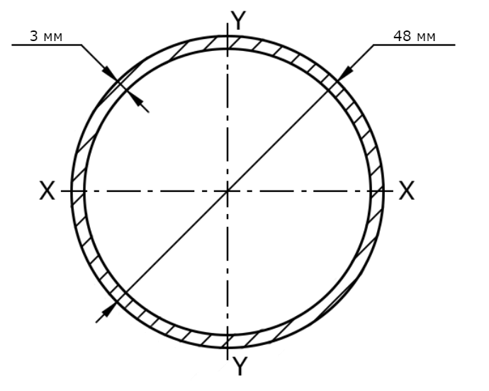 Труба ВГП 40х3 мм схема, чертеж, размеры
