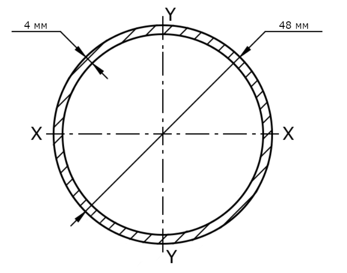 Труба ВГП 40х4 мм схема, чертеж, размеры