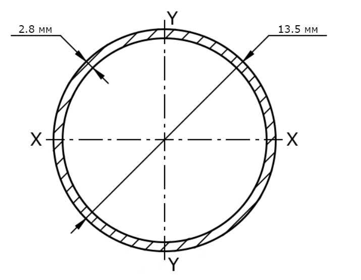 Труба ВГП 8х2.8 мм схема, чертеж, размеры