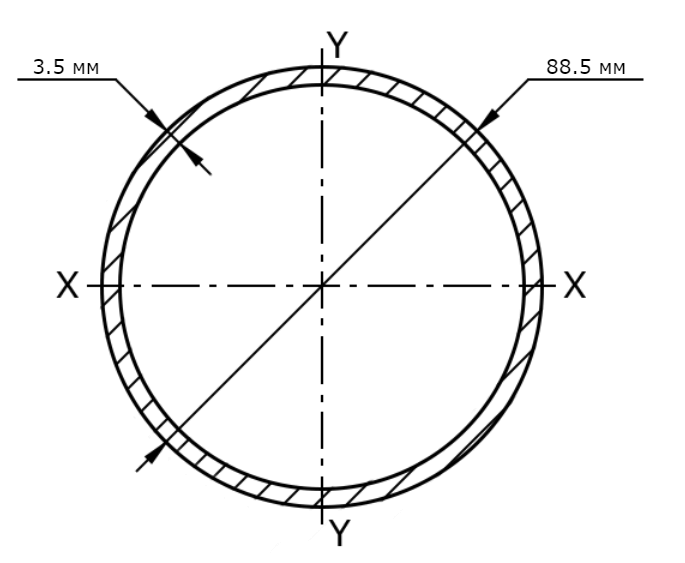 Труба ВГП 80х3.5 мм схема, чертеж, размеры