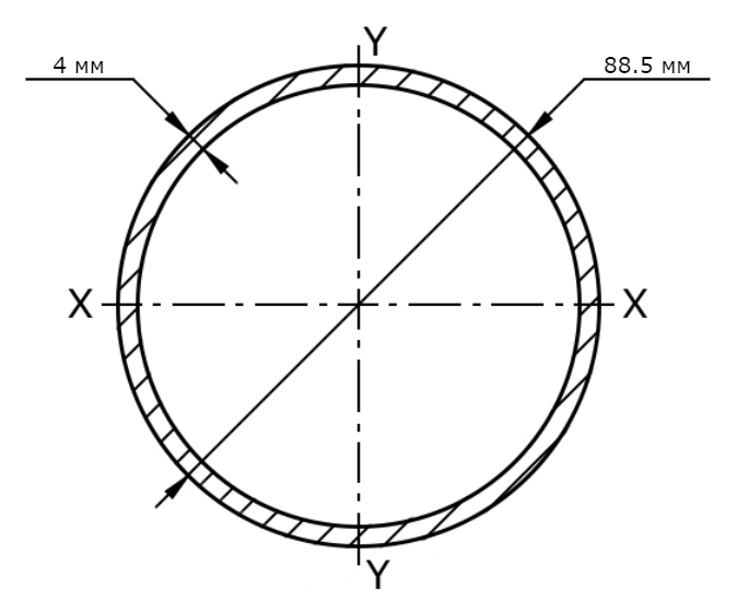 Труба ВГП 80х4 мм схема, чертеж, размеры