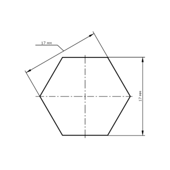 Металлический шестигранник 17 мм — вес, размеры, характеристики