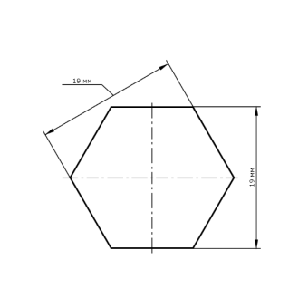 Металлический шестигранник 19 мм — вес, размеры, характеристики