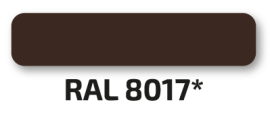 Профнастил цвет RAL8017 шоколадно-коричневый