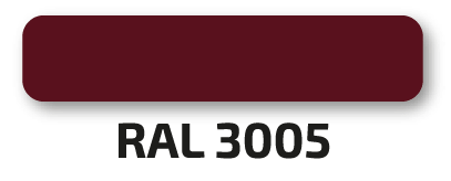 Металлический штакетник – цвет - RAL3005 - винно-красный
