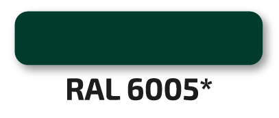Металлический штакетник – цвет - RAL6005 (зелёный мох)
